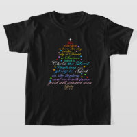 A Savior is Born Luke 2-11 Christmas Tree Shirts