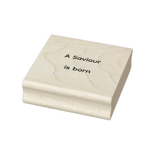 A saviour is born rubber stamp