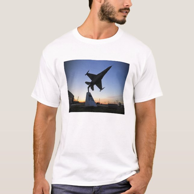 A scale model of an F-16 C Fighting Falcon T-Shirt (Front)