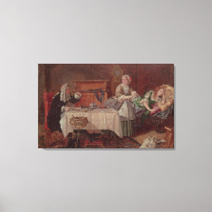 A Scene from 'Tartuffe' by Moliere, 1850 Canvas Print