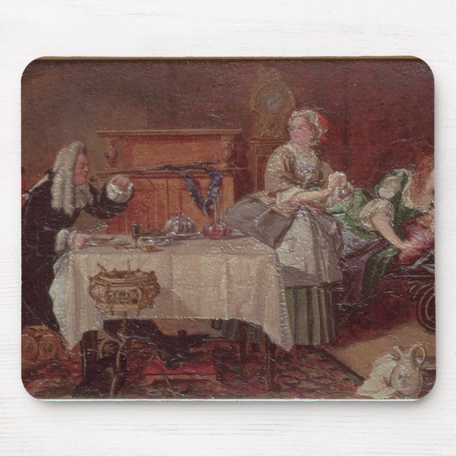 A Scene from 'Tartuffe' by Moliere, 1850 Mouse Mat (Front)