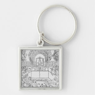 A Scene from the Decameron Key Ring