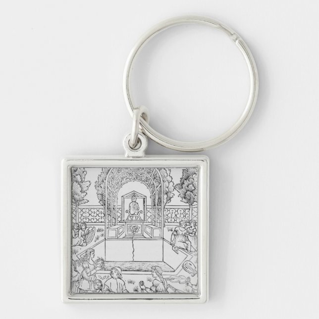 A Scene from the Decameron Key Ring (Front)