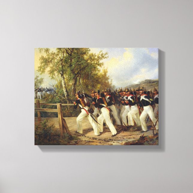 A Scene from the soldier's life, 1849 Canvas Print (Front)