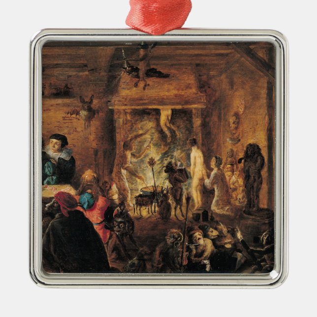 A Scene of Sorcery, 1633 Metal Tree Decoration (Front)