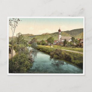 A Scene on the Ammer, Oberammergau, Upper Bavaria, Postcard