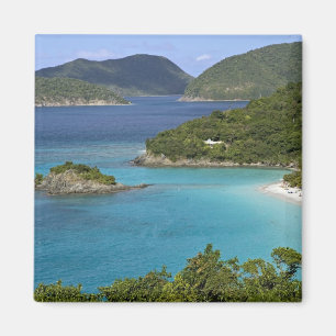 A scenic of Caneel Bay from a road at St. John Magnet