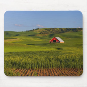 A scenic view of a barn in Moscow Idaho. Mouse Mat