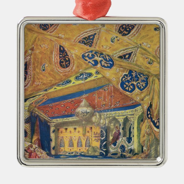 A Scheherazade Salon Metal Tree Decoration (Front)