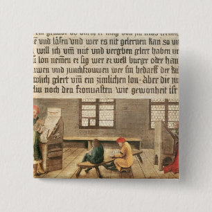 A School Teacher 15 Cm Square Badge