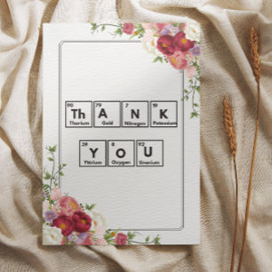 A Scientific Way of Expressing Appreciation Thank You Card