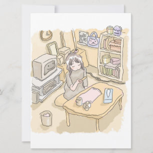 a scooping room card