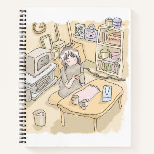 a scooping room notebook