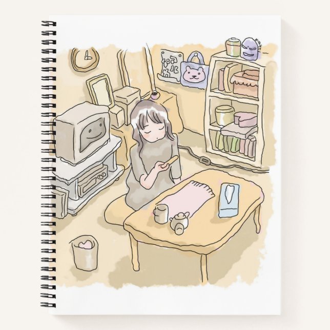 a scooping room notebook (Front)