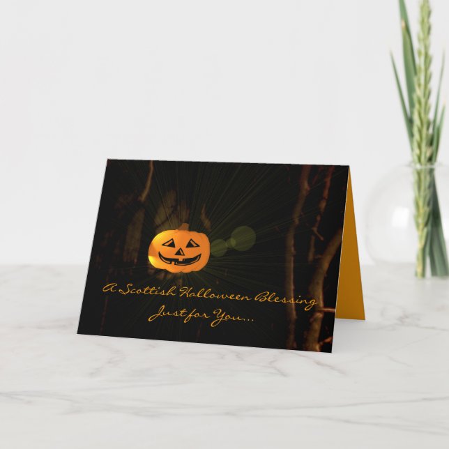 A Scottish Halloween Blessing - Card (Front)