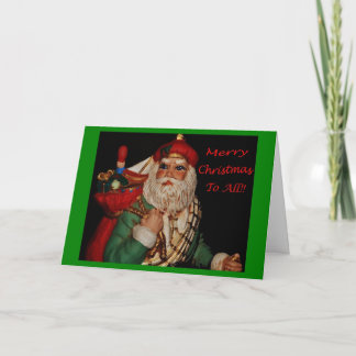 A Scottish Santa Holiday Card