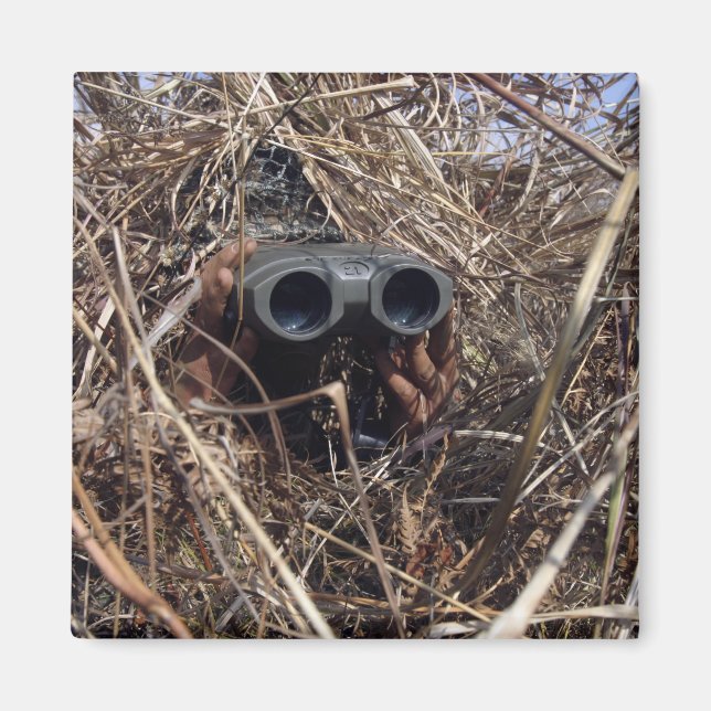 A scout observer practices observation techniqu 2 magnet (Front)