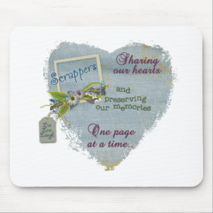 A scrappers heart mouse mat
