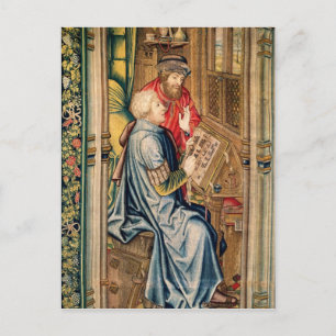 A Scribe Writing an Account Postcard