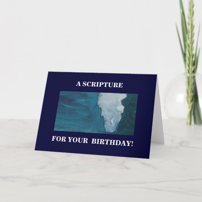 A SCRIPTURE FOR YOUR BIRTHDAY CARD (Front)