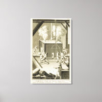 A sculptor's foundry, from the 'Encyclopedie des S