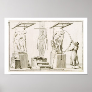 A Sculptor's Studio, c.1800 (engraving) Poster