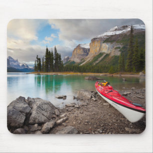 A sea kayak ashore at Spirit Island Mouse Mat