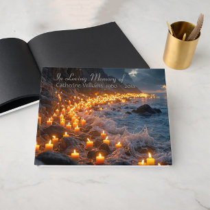 A sea of candlelights, Funeral Condolence Guest Book