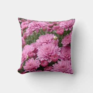 A Sea of Pink Chrysanthemums #2 Cushion
