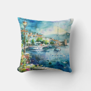 A Sea Port Cushion
