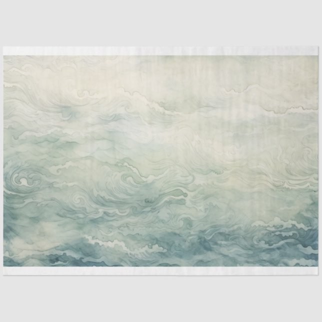 A Sea Series Design 3 Tissue Paper (Front)