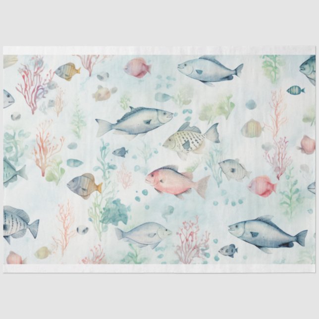 A Sea Series Design 7 Tissue Paper (Front)