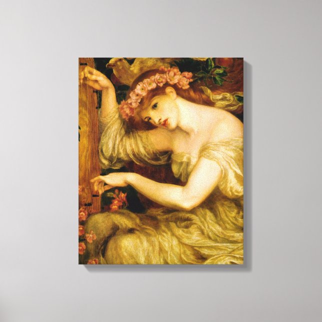 A Sea Spell (by Dante Gabriel Rossetti) Canvas Print (Front)
