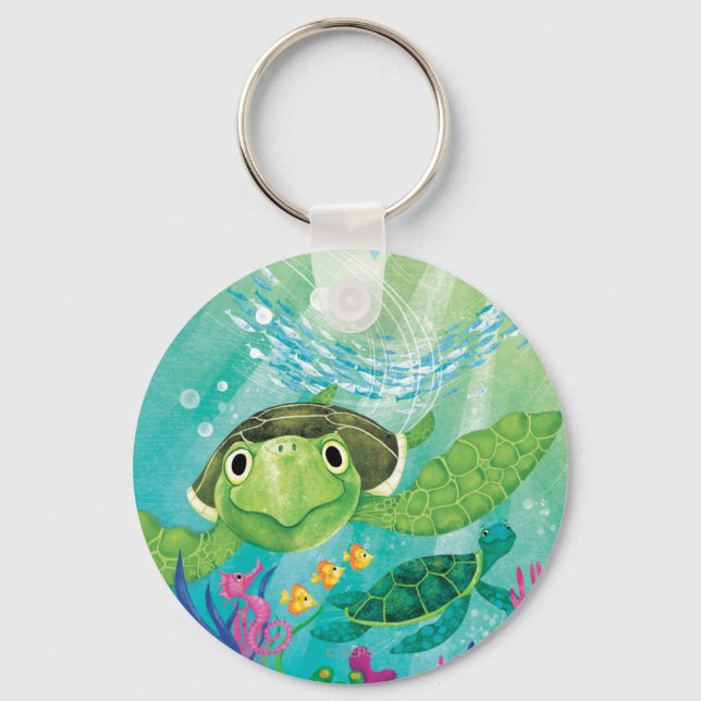 A Sea Turtle Rescue Key Ring (Front)