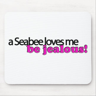 A Seabee loves me, be jealous! Mouse Mat