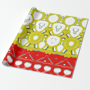 A seamless multicolor classic fabric pattern wrap wrapping paper