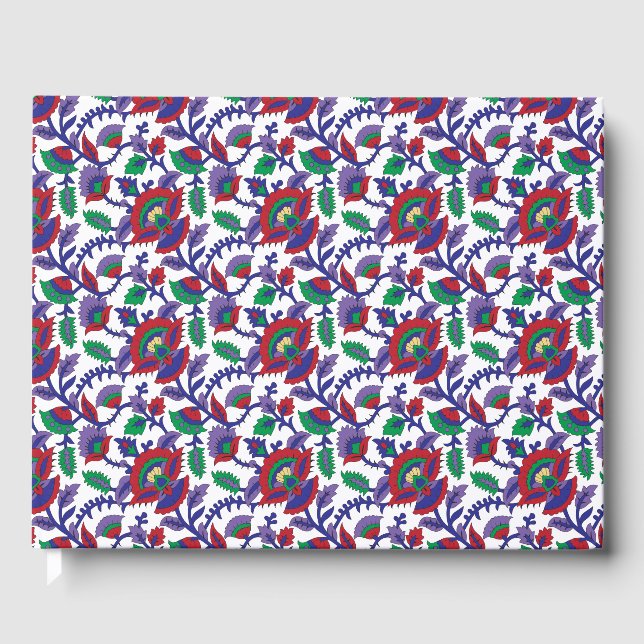 A seamless, symmetrical pattern featuring repeatin guest book (Front)
