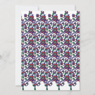 A seamless, symmetrical pattern featuring repeatin invitation