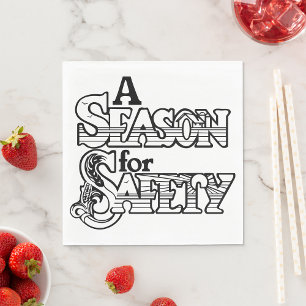 A Season For Safety Paper Napkins