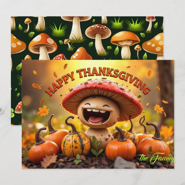 A Season of Gratitude Flat Holiday Card (Front/Back)