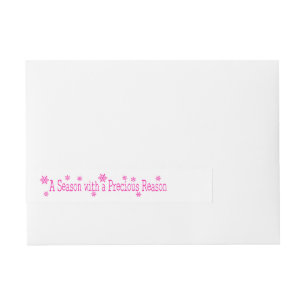 A Season with a Precious Reason Wraparound Address Label