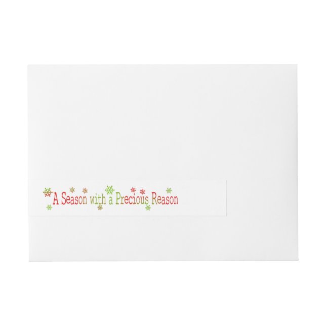 A Season with a Precious Reason Wraparound Address Label (Front)