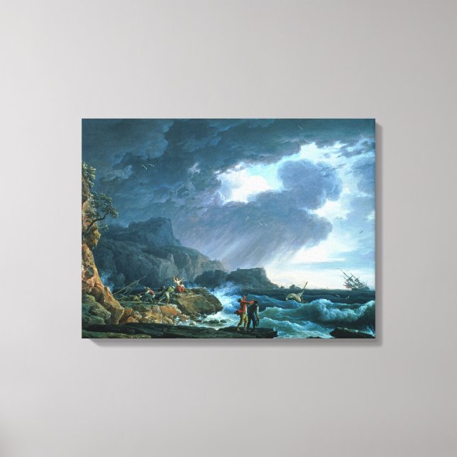A Seastorm, 1752 Canvas Print (Front)