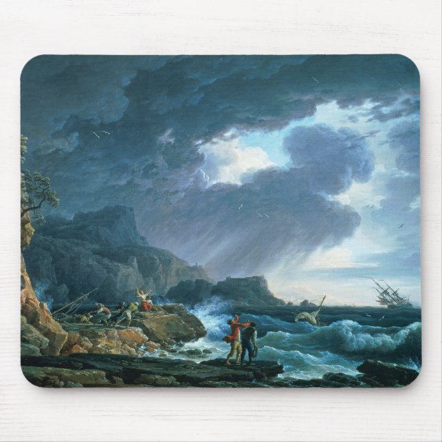 A Seastorm, 1752 Mouse Mat (Front)