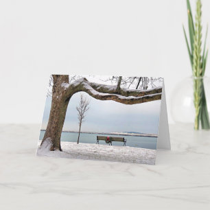 A Seat by the Sea Holiday Card