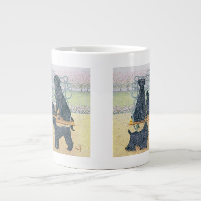 A seat in the park large coffee mug (Front)