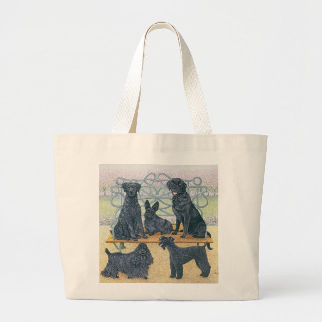 A seat in the park large tote bag (Front)
