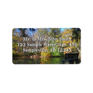 A Seat with an Autumn View in Pennsylvania Label