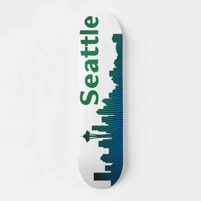 A seattle-inspired skateboard (Front)