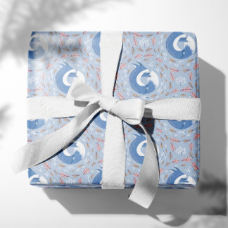A Secret Hideout - Cute Foxes  Wrapping Paper